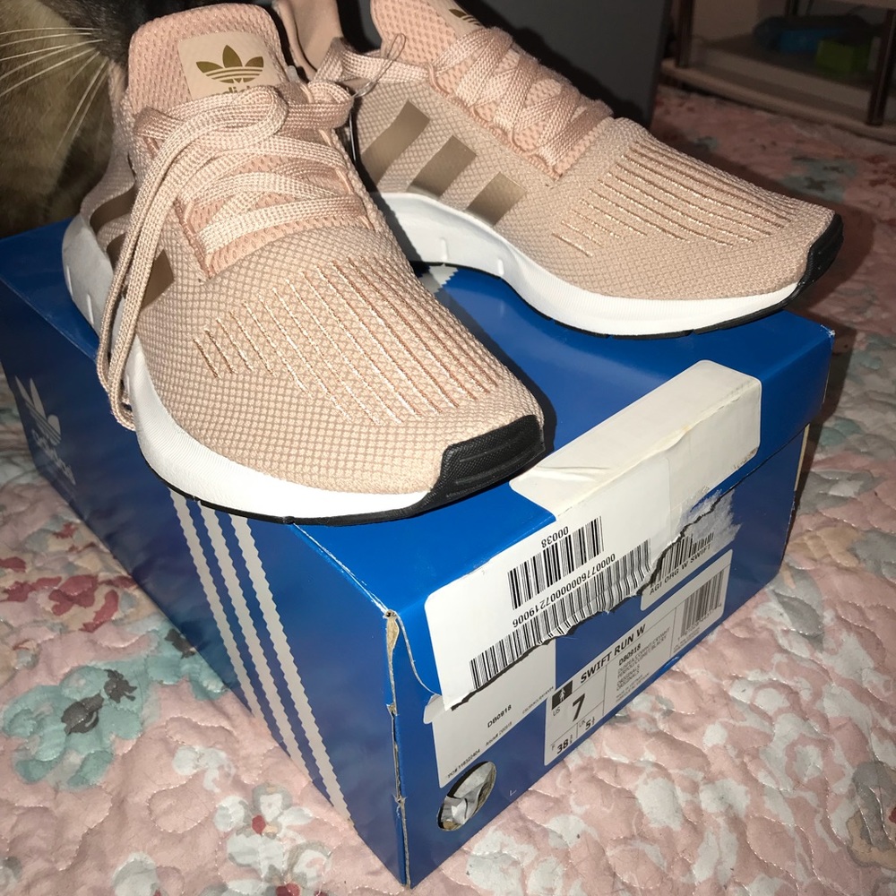 Adidas Swift Run Rose Gold size 7